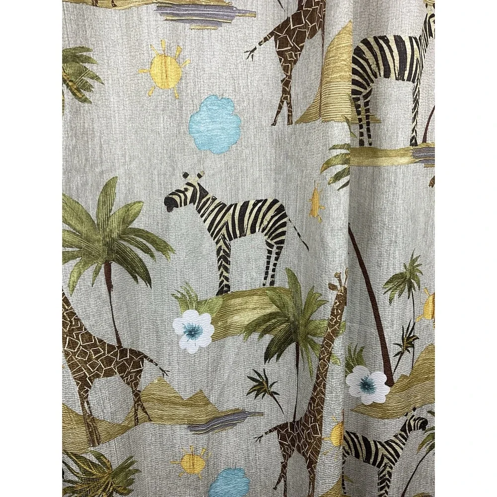 Vintage Safari Themed Polyester shower Curtain‎